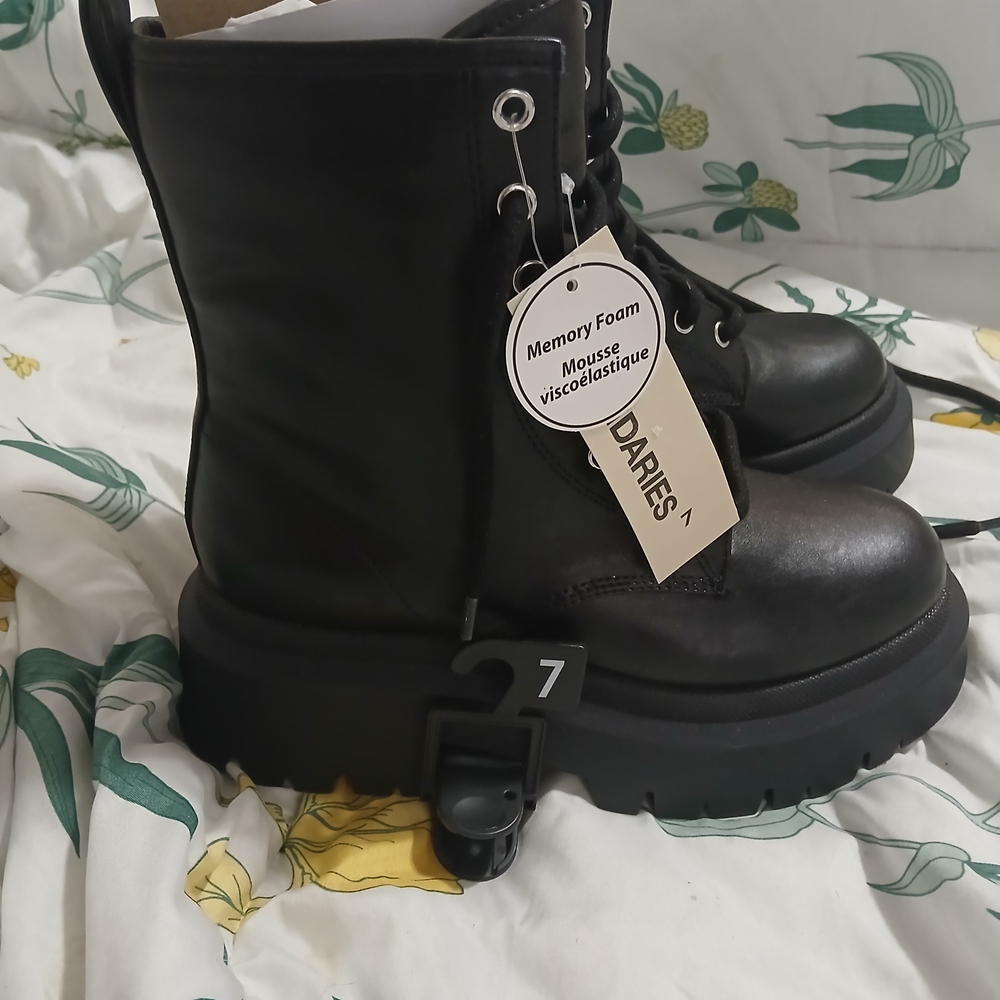 No Boundaries Black Lace Up Boots